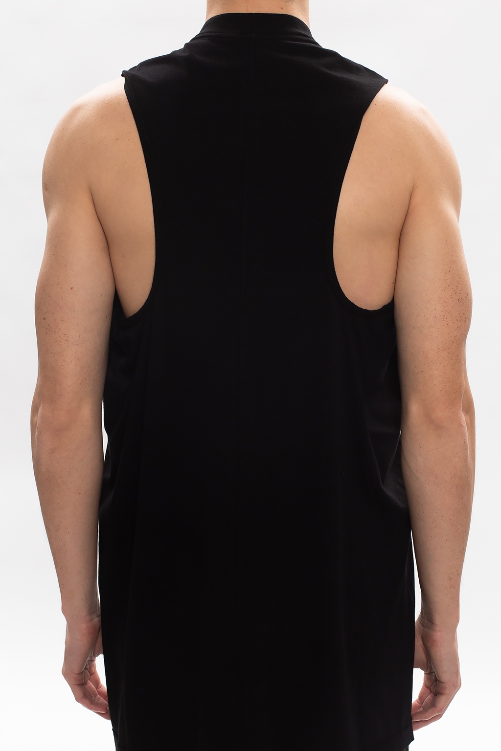 Rick Owens Strobe funnel neck puffer jacket Sleeveless T-shirt